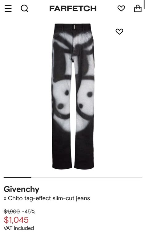 givenchy chito jeans|Givenchy x Chito Men's Dog.